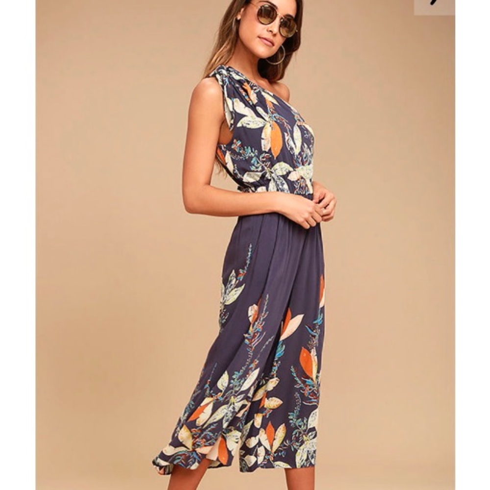 Free People Island Time Floral Midi Jumpsuit - Picture 1 of 10